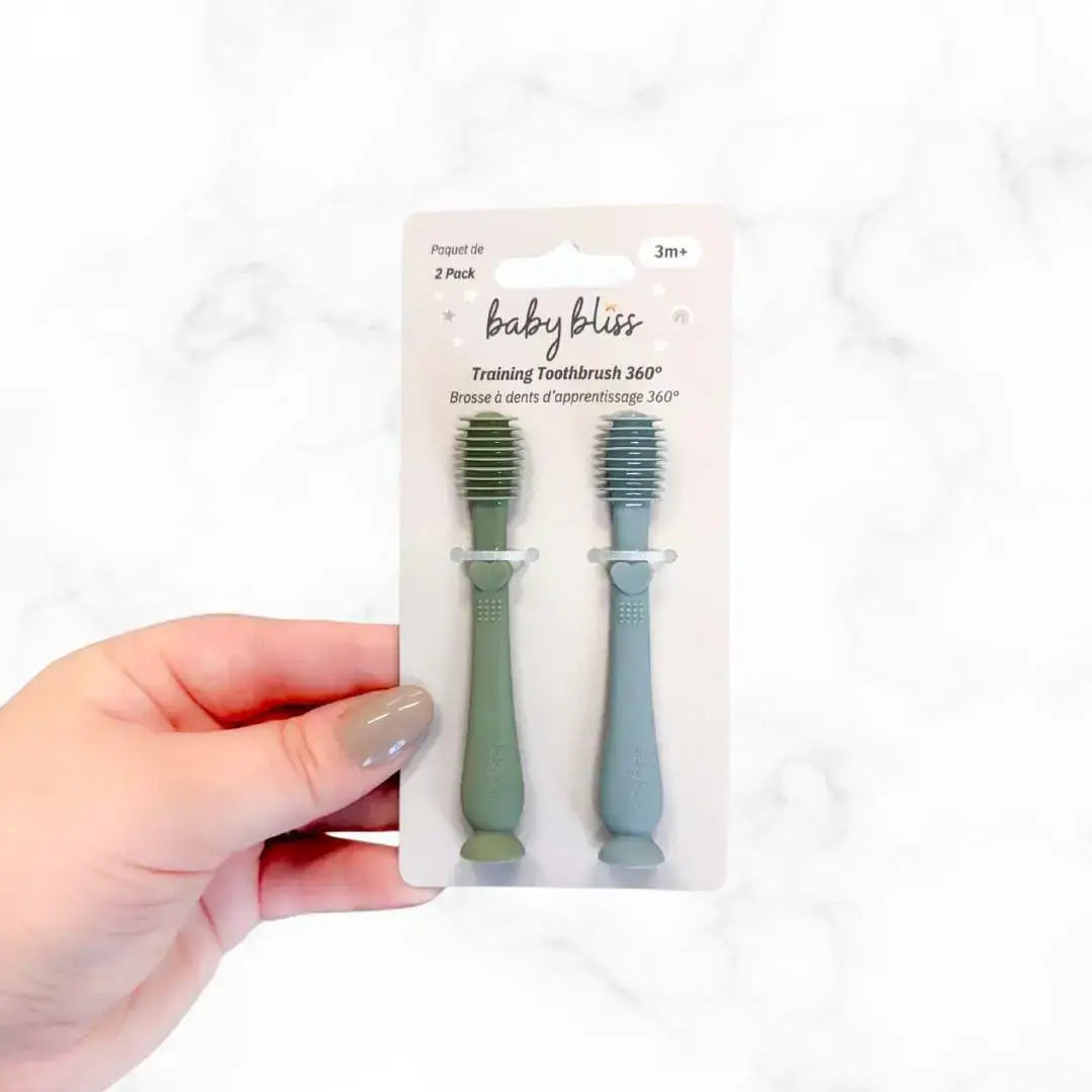 Baby Training Toothbrush 360° - Lavender/Cream