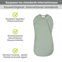 Perlimpinpin - Bamboo Newborn Sleep Sack - Moss Green (1.0 tog)