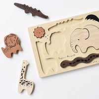 Wooden Tray Puzzle - Safari Animals