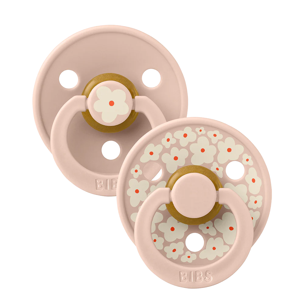 BIBS Pacifier -SIZE 2- NEW Jasmine Blush Studio Colour Collection