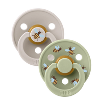 BIBS Pacifier -New Bumblebee Latex- Mushroom Mix