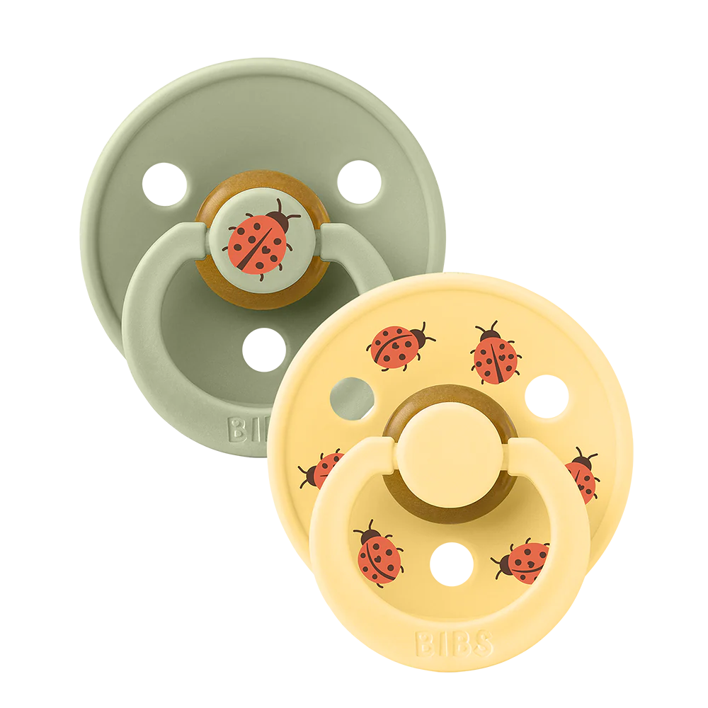 BIBS Pacifier -SIZE 2- NEW  Ladybug Studio Colour Collection
