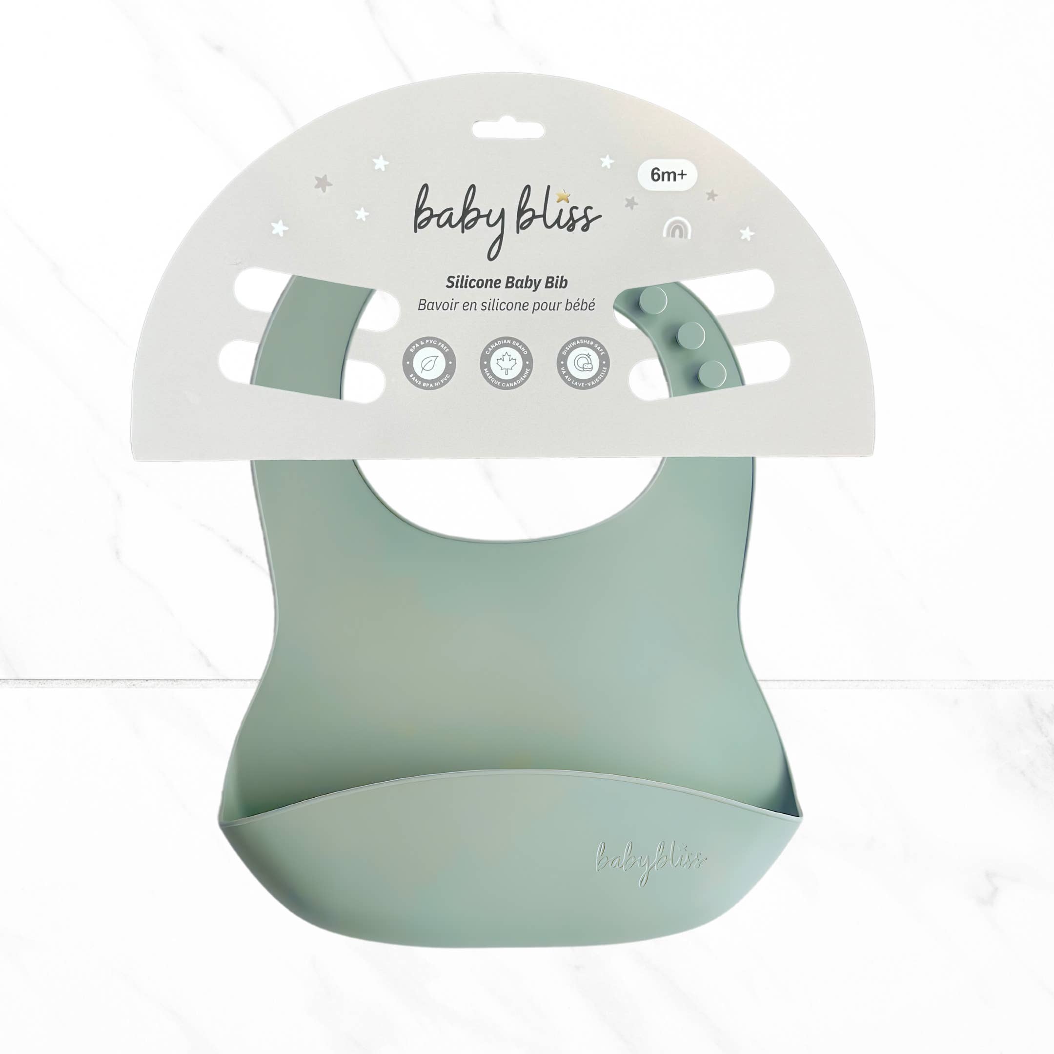 Silicone Bib - Sage