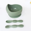Suction Bowl & Training Spoons - Sage