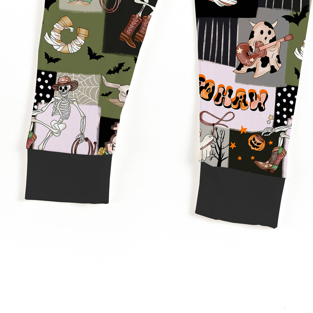 Fancy Prince- Western Cowboy Patchwork Kids Bamboo Two-Piece Pajama Set
