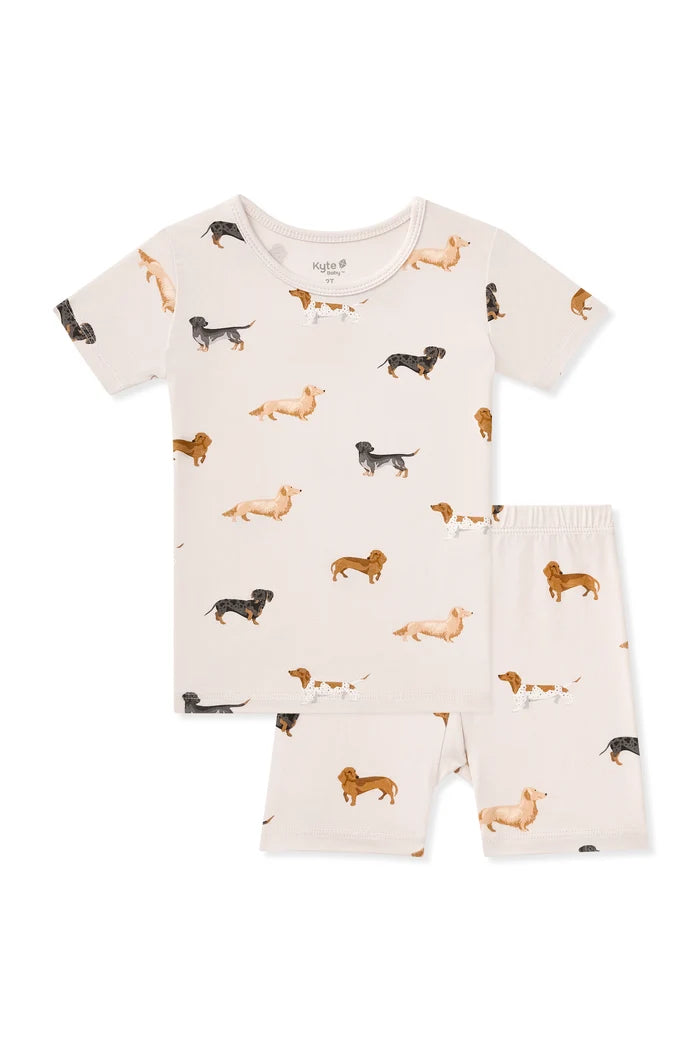 Kyte Baby - Short Sleeve Pajamas - Dachshund