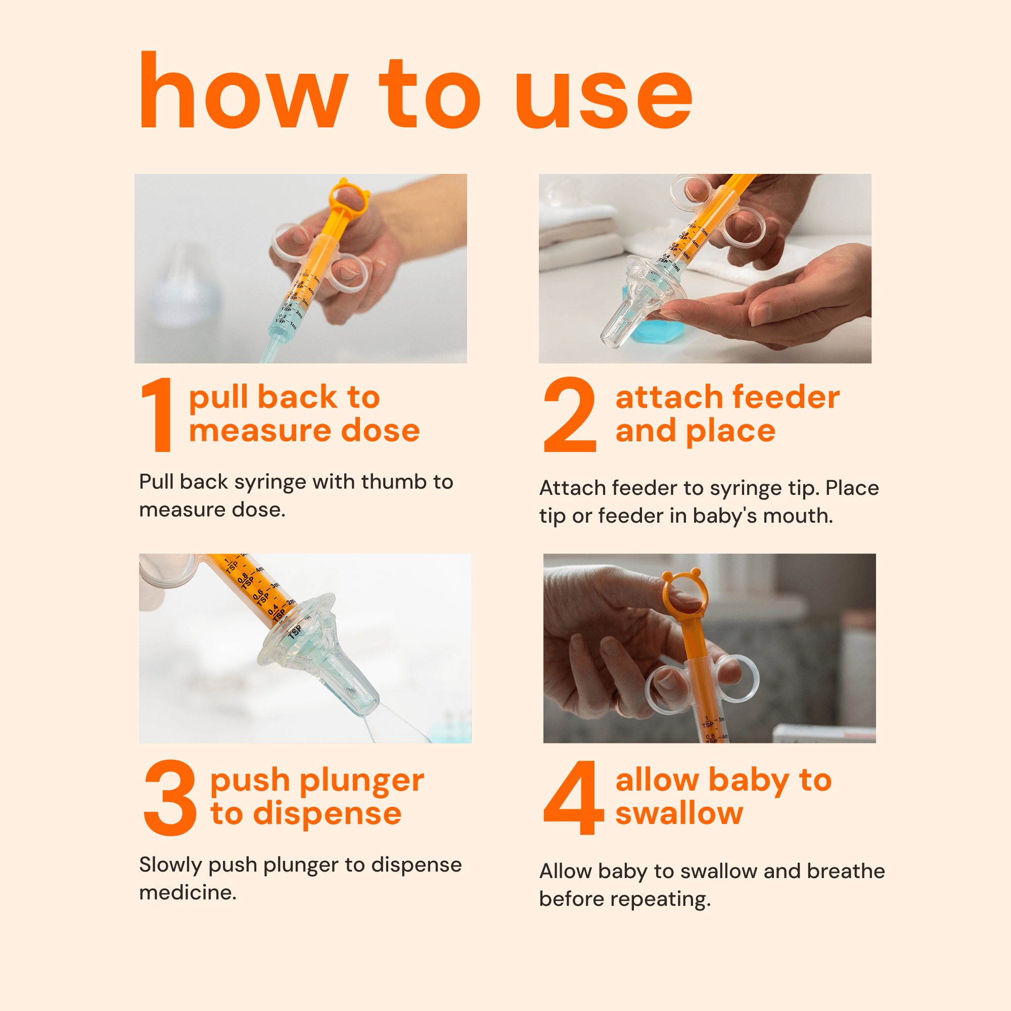 Oogiebear-Baby medicine syringe + feeder