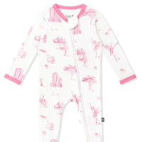 Kyte Baby - Zippered Footie- Toile Ballet