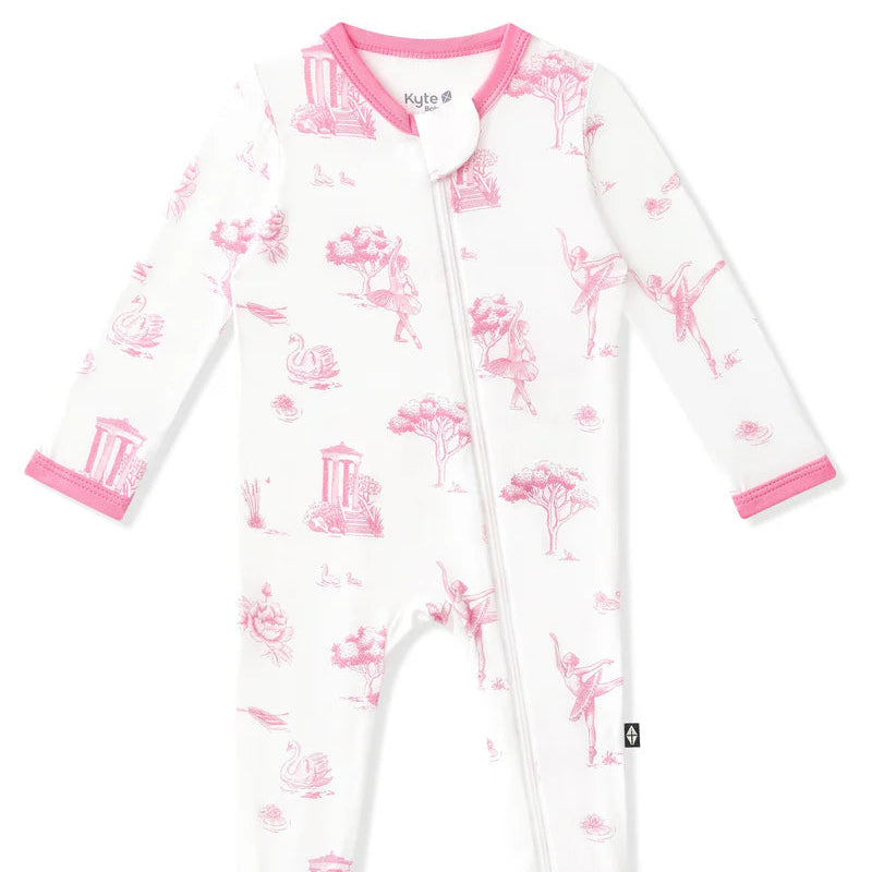 Kyte Baby - Zippered Footie- Toile Ballet