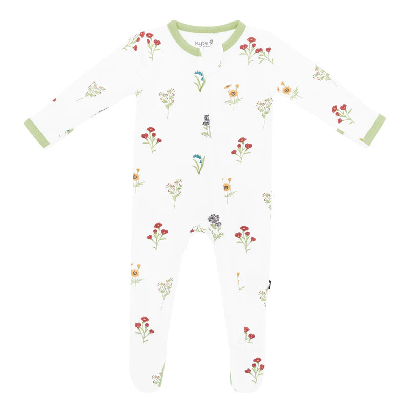 Kyte Baby - Zippered Footie - Wildflower
