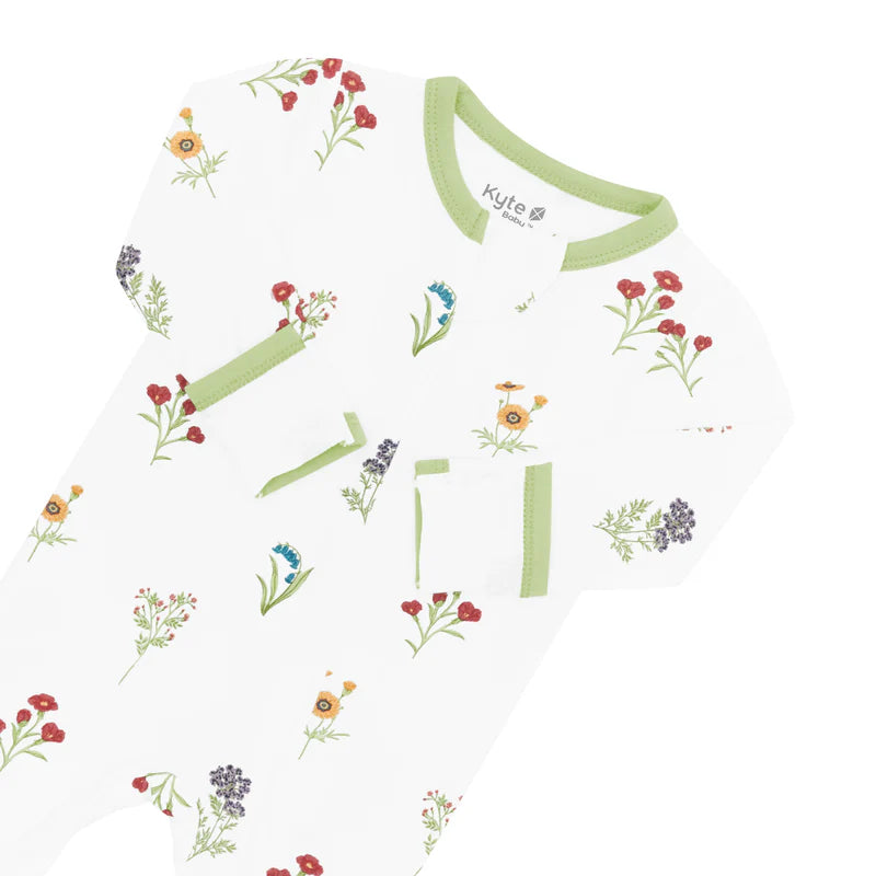 Kyte Baby - Zippered Footie - Wildflower