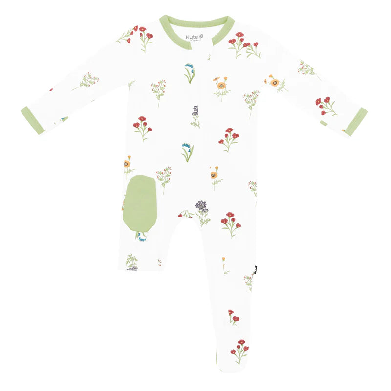 Kyte Baby - Zippered Footie - Wildflower