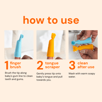 Oogiebear- Baby finger brush and tongue scraper