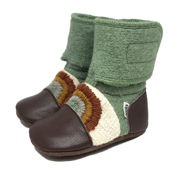 Nooks - Good Vibes Felted Wool Booties