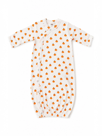 SIIX Collection -Pumpkin / Organic Pointelle Gown