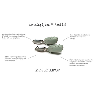 Loulou Lollipop Born to be Wild-Learning  Spoon & Fork - Alligator