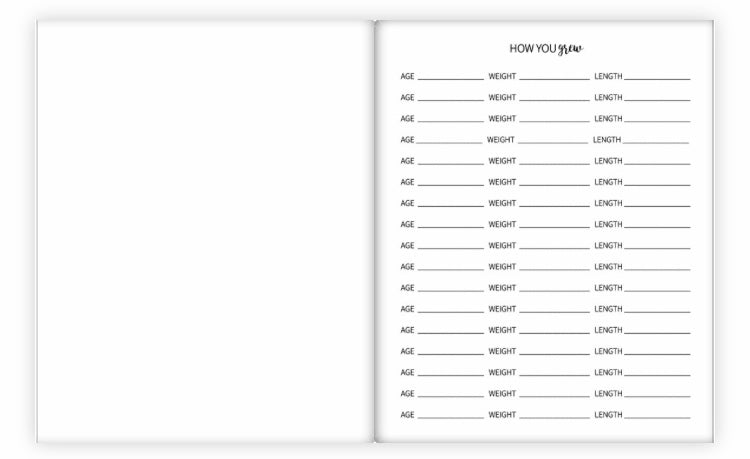 The Joyful Life Co - Black & White Mountains Baby Book