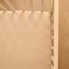 Crepe standard crib sheet - Latte