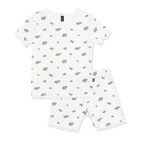 Kyte Baby - Pointelle Short Sleeve Pajamas - Spray Rose