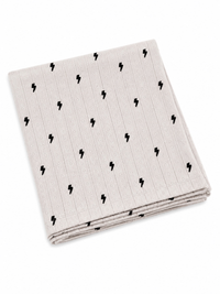 SIIX Collection - Lightning Bolts / Organic Pointelle Swaddle