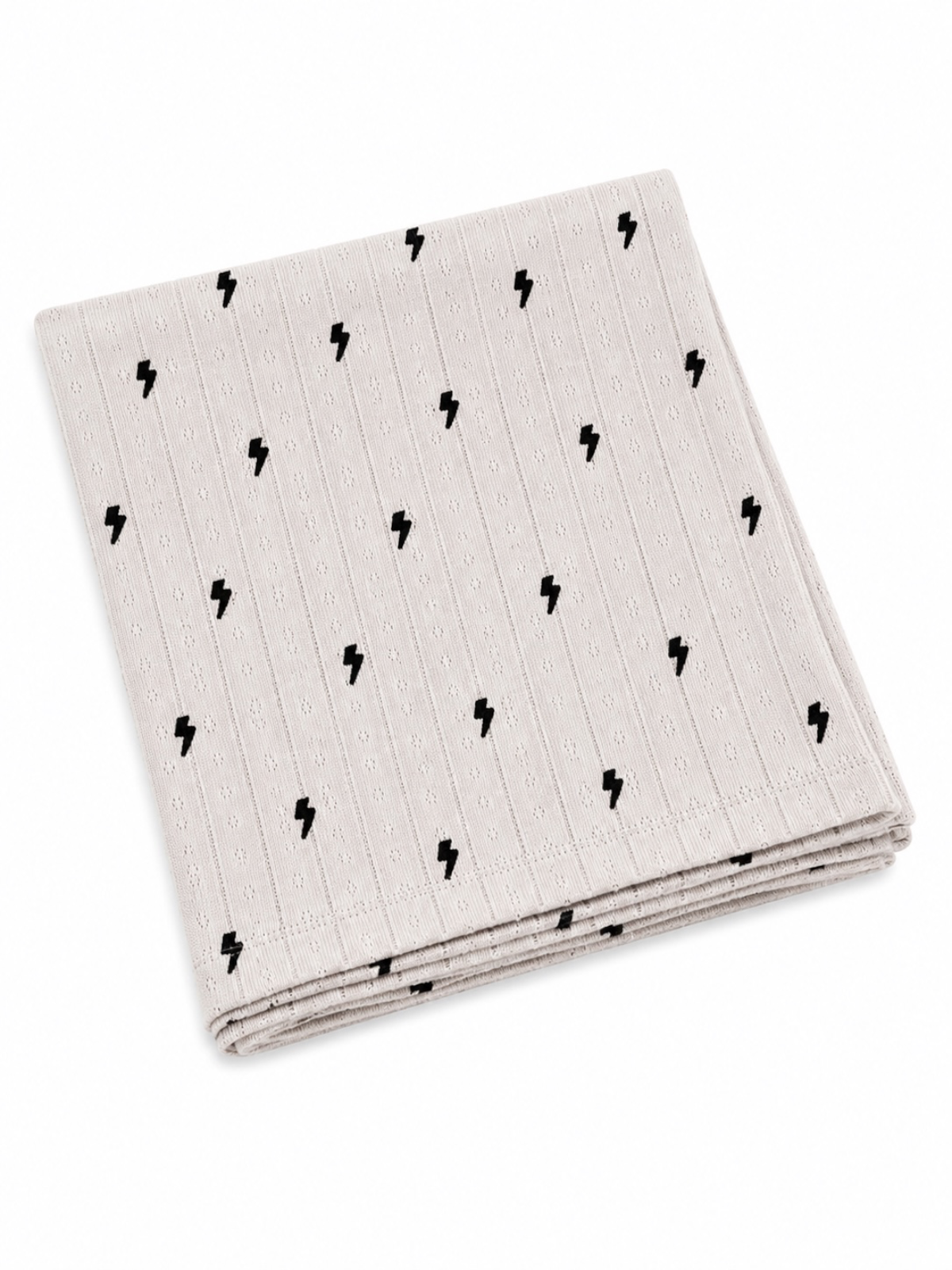 SIIX Collection - Lightning Bolts / Organic Pointelle Swaddle