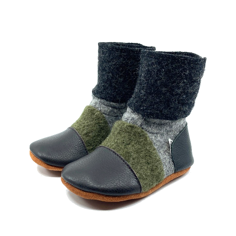 Nooks - Kelp Felted Wool Booties