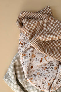 Muslin swaddle - Sage gingham
