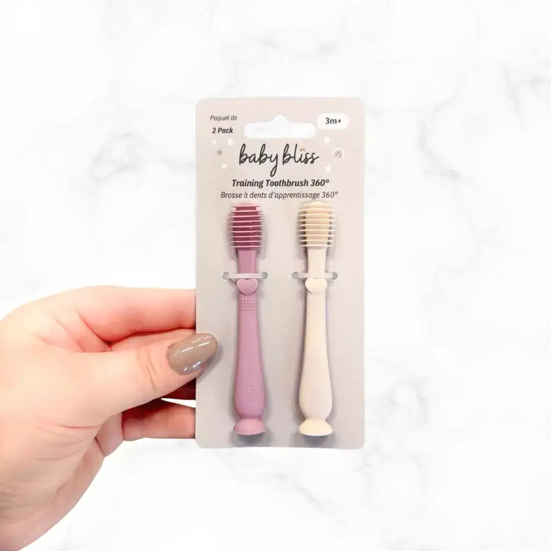 Baby Training Toothbrush 360° - Lavender/Cream