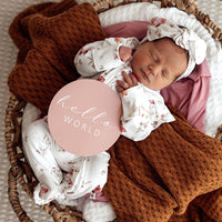 Snuggle Hunny- Butterfly & Pink Sand Reversible Milestone Cards