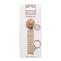 Bibs Pacifier Clip -  Knitted