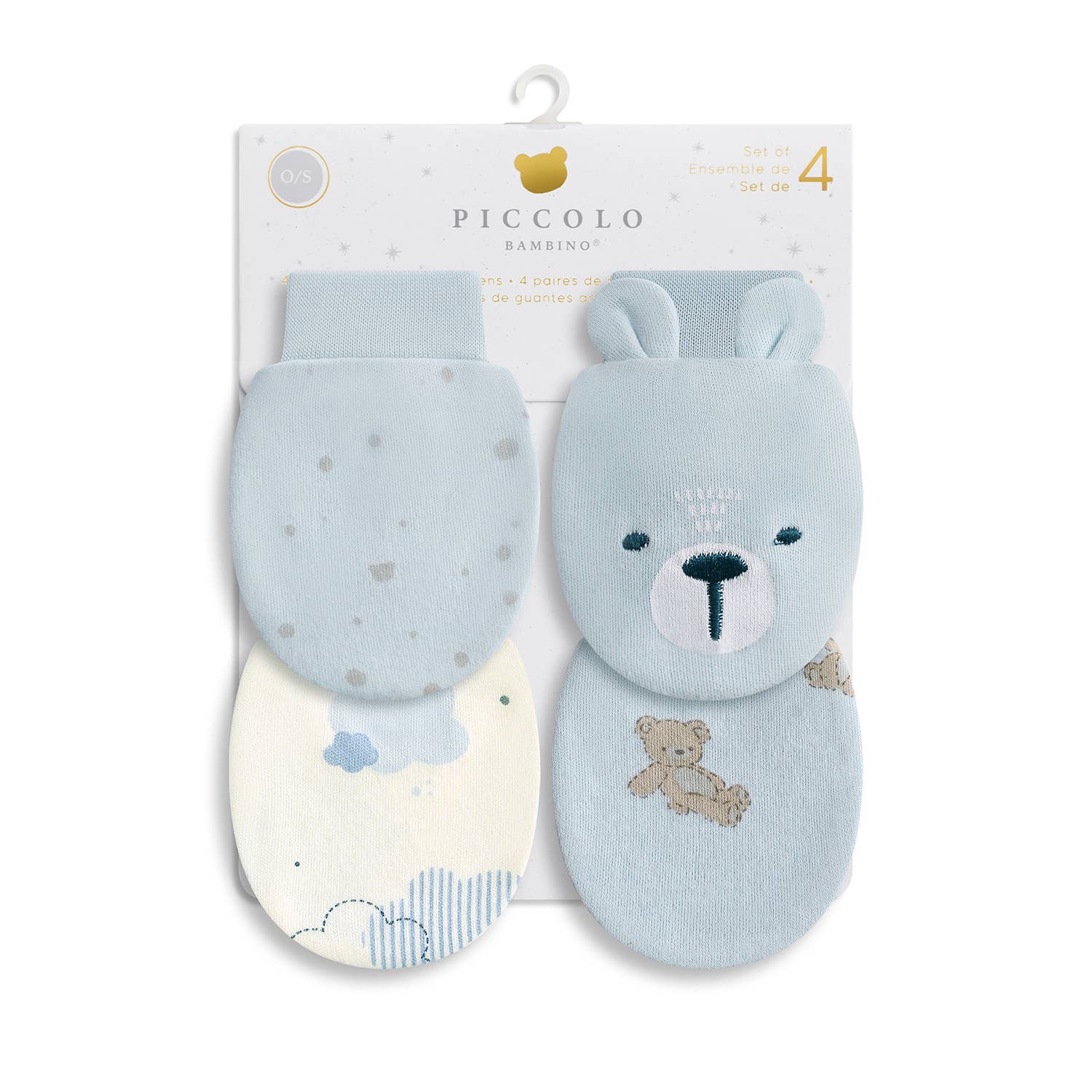 4PK Anti-Scratch Mittens - Piccolo Bambino