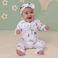 Snuggle Hunny- Dog Park Organic Snugglesuit Convertible Romper