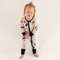 Fancy Prince- Halloween Rainbow Ghost Bamboo Zip Sleeper