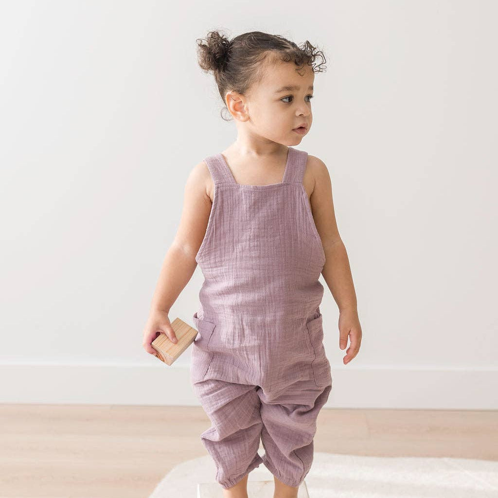 Adjustable Strap Overalls | Lilac