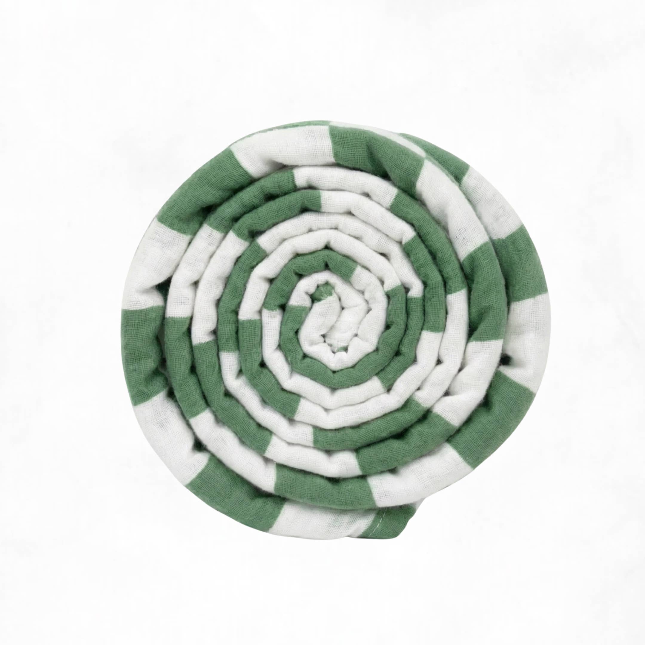 Muslin Swaddle Blanket - Sage Checker