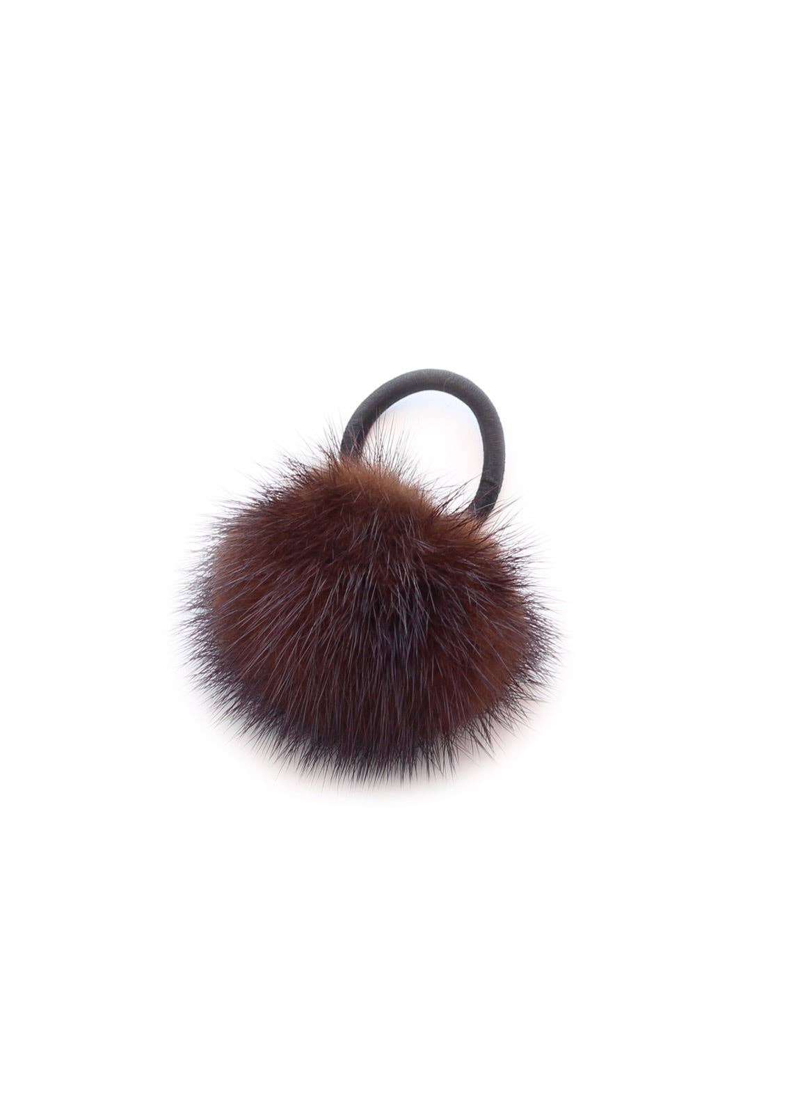 Brown mink elastic.
