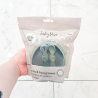 Suction Bowl & Training Spoons - Sage