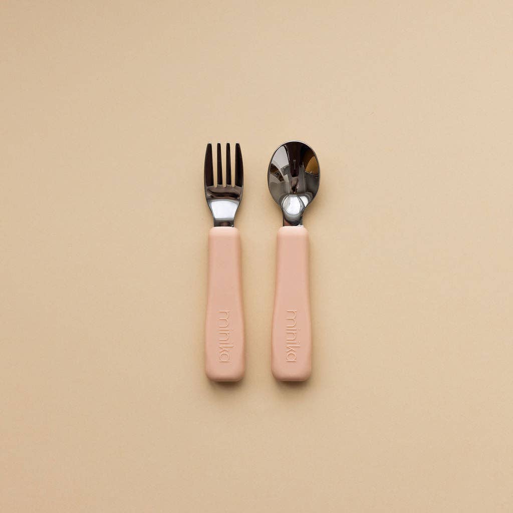 Fork and spoon set - Blush