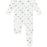 Kyte Baby - Pointelle Zippered Footie in Spray Rose