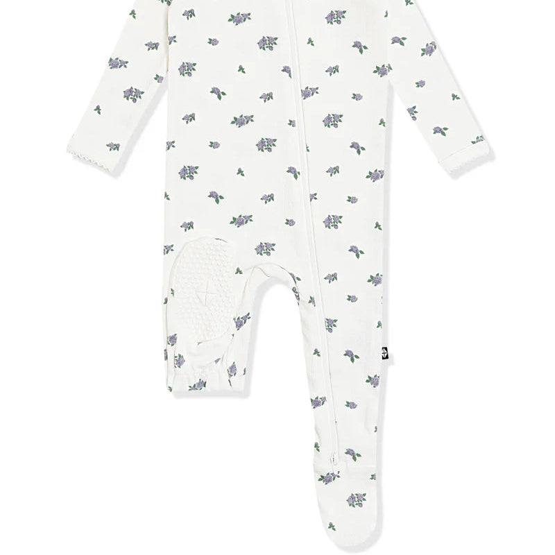 Kyte Baby - Pointelle Zippered Footie in Spray Rose