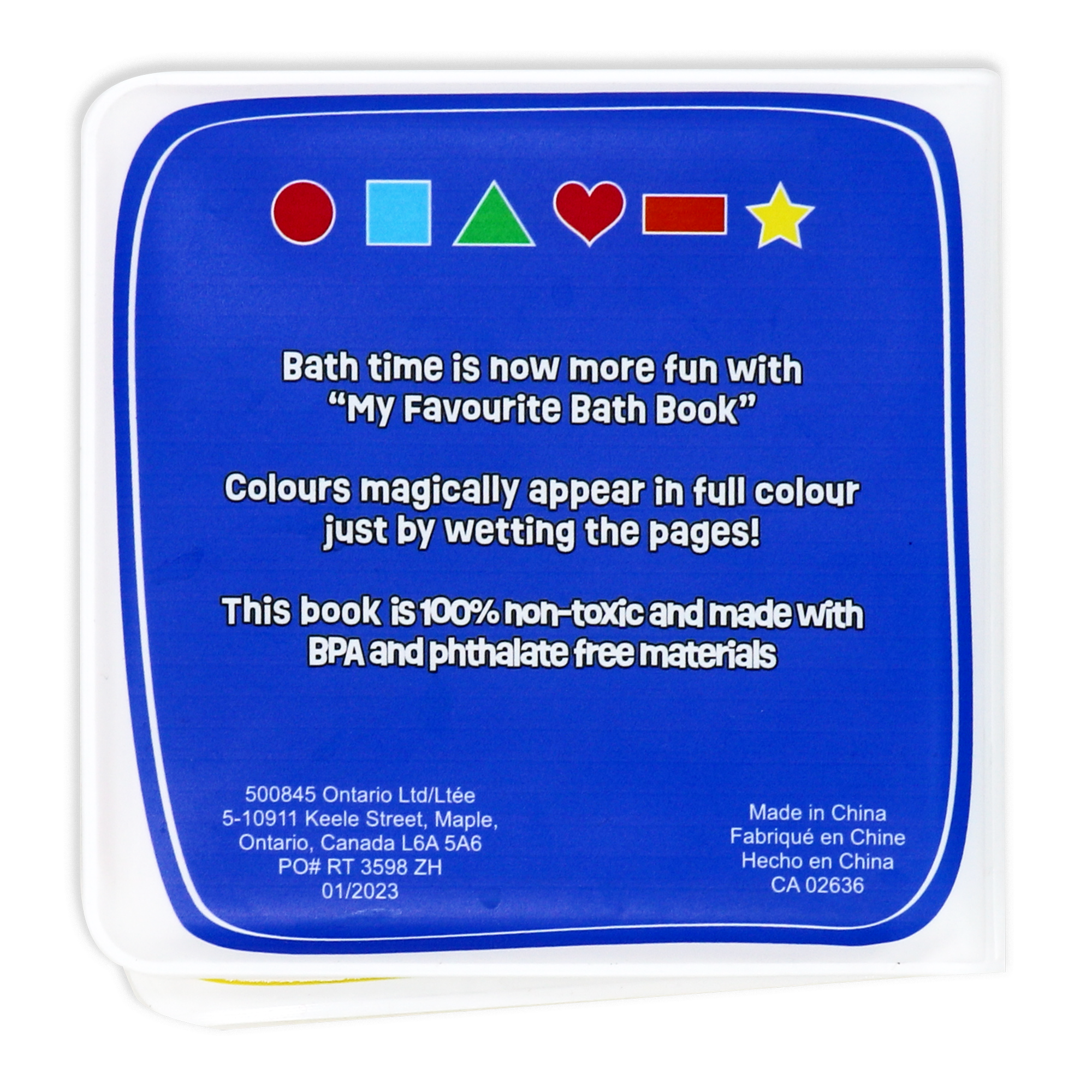 Colour Changing Bath Book