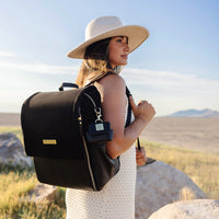 Boxy Backpack Diaper Bag - Twilight Black-