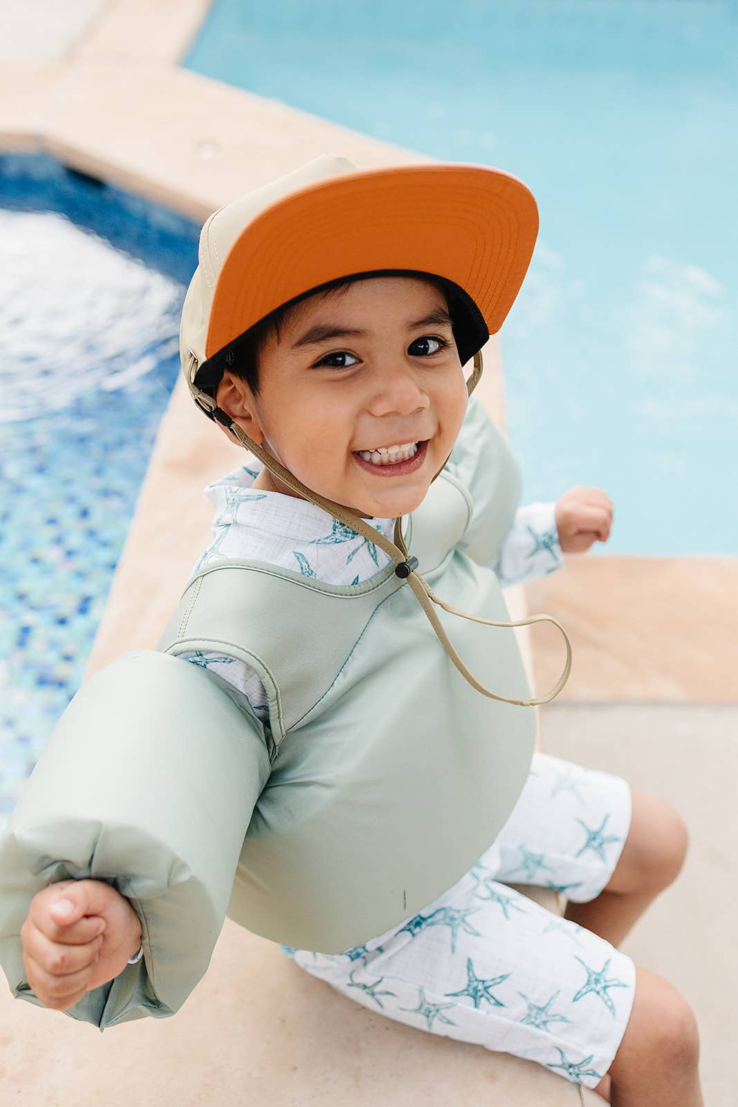 Floaties : Blue Checkers - Current Tyed
