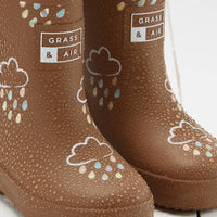 Toffee Brown Colour-Changing Kids Wellies