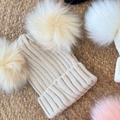 Hallie Pompom Beanie 