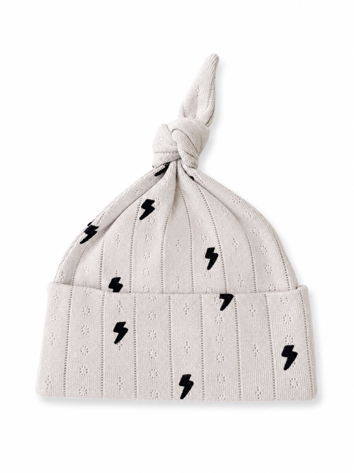SIIX Collection - Lightning Bolts / Organic Pointelle Beanie