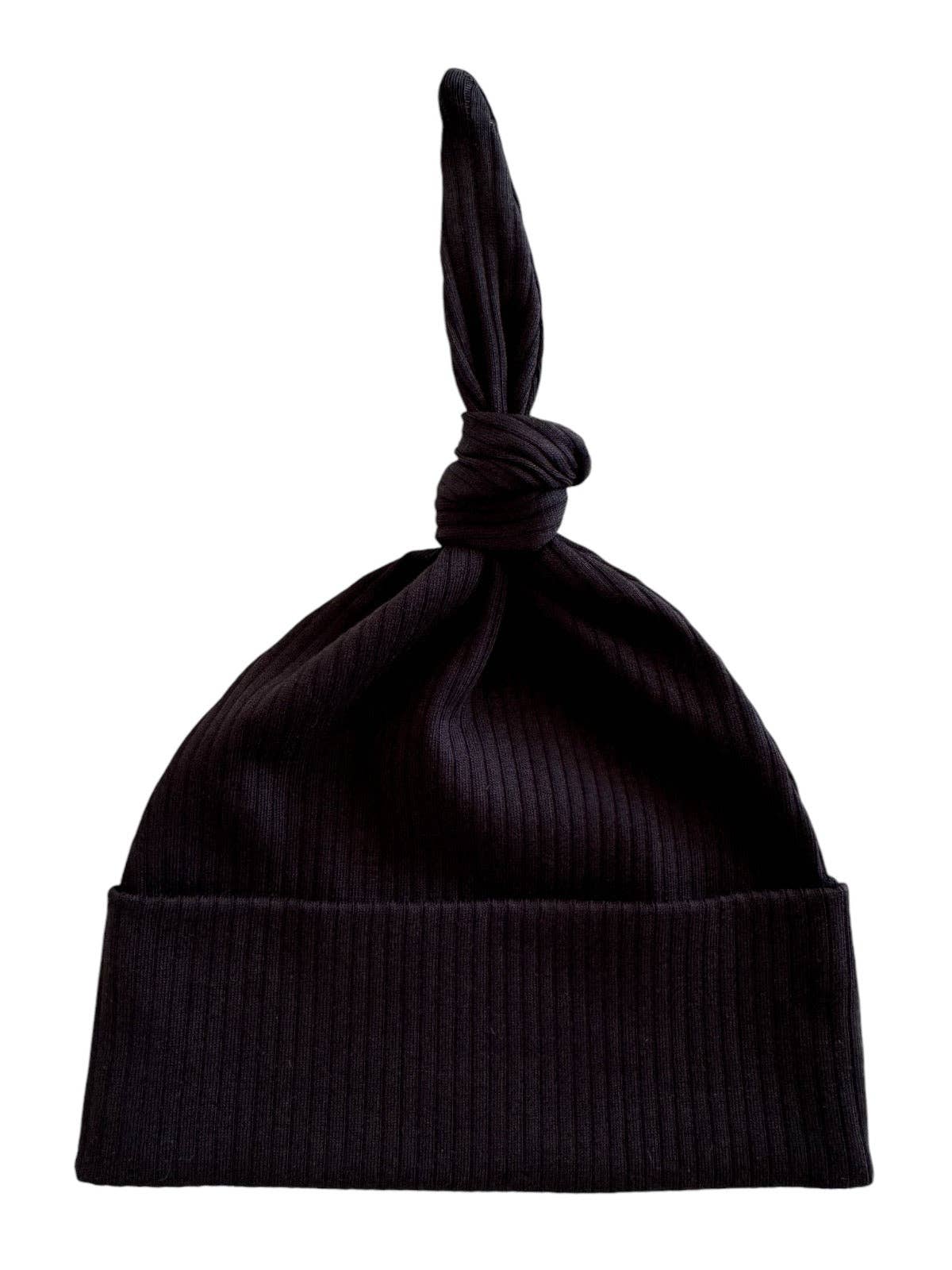 SIIX Collection - Black / Organic Ribbed Beanie
