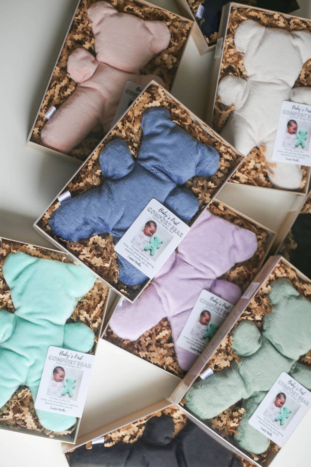 12 Assorted: Baby’s First Comfort Bear Sets