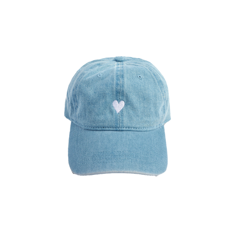 Denim Heart Dad Hat