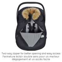 Winter car seat cover - Black